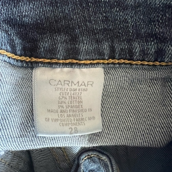 CARMAR JEANS skinny dark Size 28 small - Picture 7 of 7